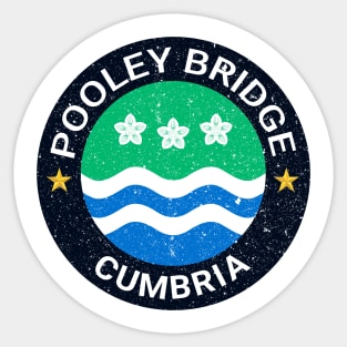 Pooley Bridge - Cumbria Flag Sticker